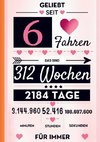 Notizbuch für Mädchen 6 Jahre- Geburtstagsgeschenk für 6 jährige Mädchen