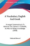 A Vocabulary, English And Greek