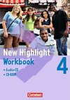New Highlight 4: 8. Schuljahr. Workbook mit CD-ROM und Text-CD
