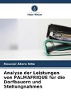 Analyse der Leistungen von PALMAFRIQUE für die Dorfbauern und Stellungnahmen