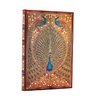 Hafiz's Peacocks (Sangorski & Sutcliffe) Mini Unlined Hardcover Journal (Elastic Band Closure)