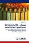 Bi2Sr2CaCu2O8+x React Wind Sinter Experiments