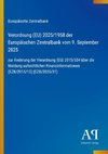 Verordnung (EU) 2025/1958 der Europäischen Zentralbank vom 9. September 2025