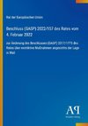 Beschluss (GASP) 2022/157 des Rates vom 4. Februar 2022