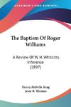 The Baptism Of Roger Williams