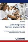 Evaluating online learning environments