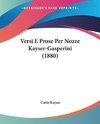 Versi E Prose Per Nozze Kayser-Gasperini (1880)