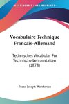 Vocabulaire Technique Francais-Allemand