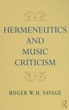 Hermeneutics and Music Criticism