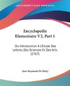 Encyclopedie Elementaire V2, Part 1