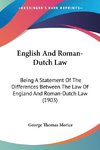 English And Roman-Dutch Law