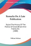 Remarks On A Late Publication