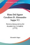 Rime Del Signor Cavaliere D. Alessandro Sappa V2