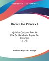 Recueil Des Pieces V1