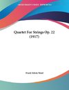 Quartet For Strings Op. 22 (1917)