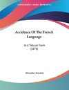 Accidence Of The French Language