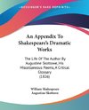 An Appendix To Shakespeare's Dramatic Works
