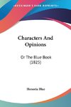 Characters And Opinions