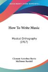 How To Write Music