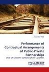 Performance of Contractual Arrangements of Public-Private Partnerships