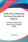 Etude Sur Les Bacteries Des Eaux Minerales De Boheme