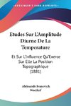 Etudes Sur L'Amplitude Diurne De La Temperature