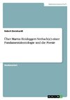 Über Martin Heideggers VerSuch(e) einer Fundamentalontologie und die Poesie