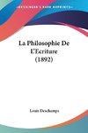 La Philosophie De L'Ecriture (1892)