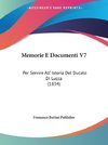 Memorie E Documenti V7