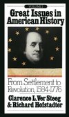 Great Issues in American History, Vol. I