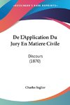 De L'Application Du Jury En Matiere Civile