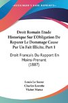 Droit Romain Etude Historique Sur L'Obligation De Reparer Le Dommage Cause Par Un Fait Illicite, Part 1