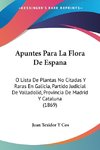 Apuntes Para La Flora De Espana