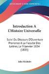 Introduction A L'Histoire Universelle