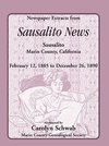 Newspaper Extracts from Sausalito News, Sausalito, Marin County, California