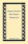 Sussex County, New Jersey, Marriages