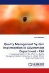 Quality Management System Implemention in Government Department - RSA