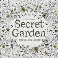 SECRET GARDEN COLOURING WALL CALENDAR 2016
