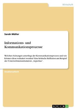 Informations- und Kommunikationsprozesse