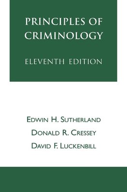 Principles of Criminology