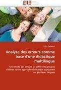 Analyse des erreurs comme base d''une didactique multilingue