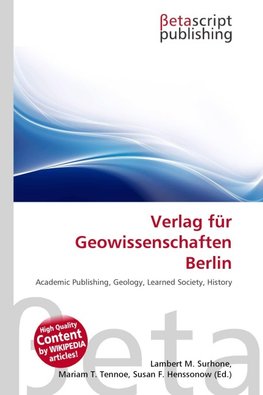 Verlag für Geowissenschaften Berlin