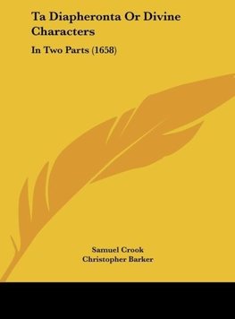 Ta Diapheronta Or Divine Characters