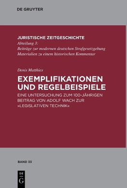 Exemplifikationen und Regelbeispiele