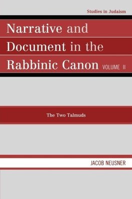 Narrative and Document in the Rabbinic Canon