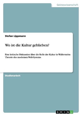 Wo ist die Kultur geblieben?