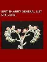 British Army General List officers