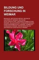 Bildung und Forschung in Weimar