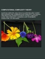 Computational complexity theory