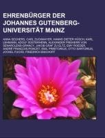 Ehrenbürger der Johannes Gutenberg-Universität Mainz